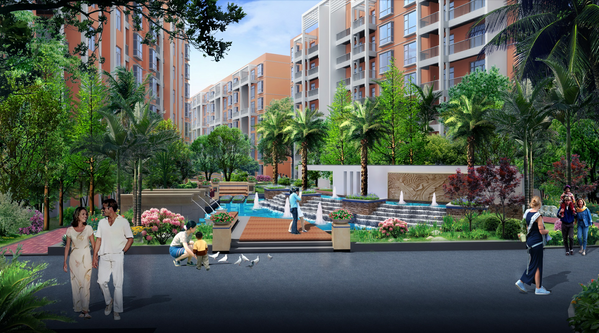 蒙自華泰盛景小區景觀(guān)設計-景觀(guān)設計